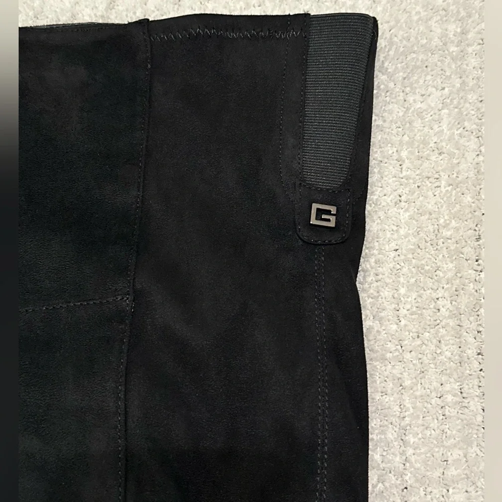 Guess Remont 2  Black Faux Suade Over the Knee Boots